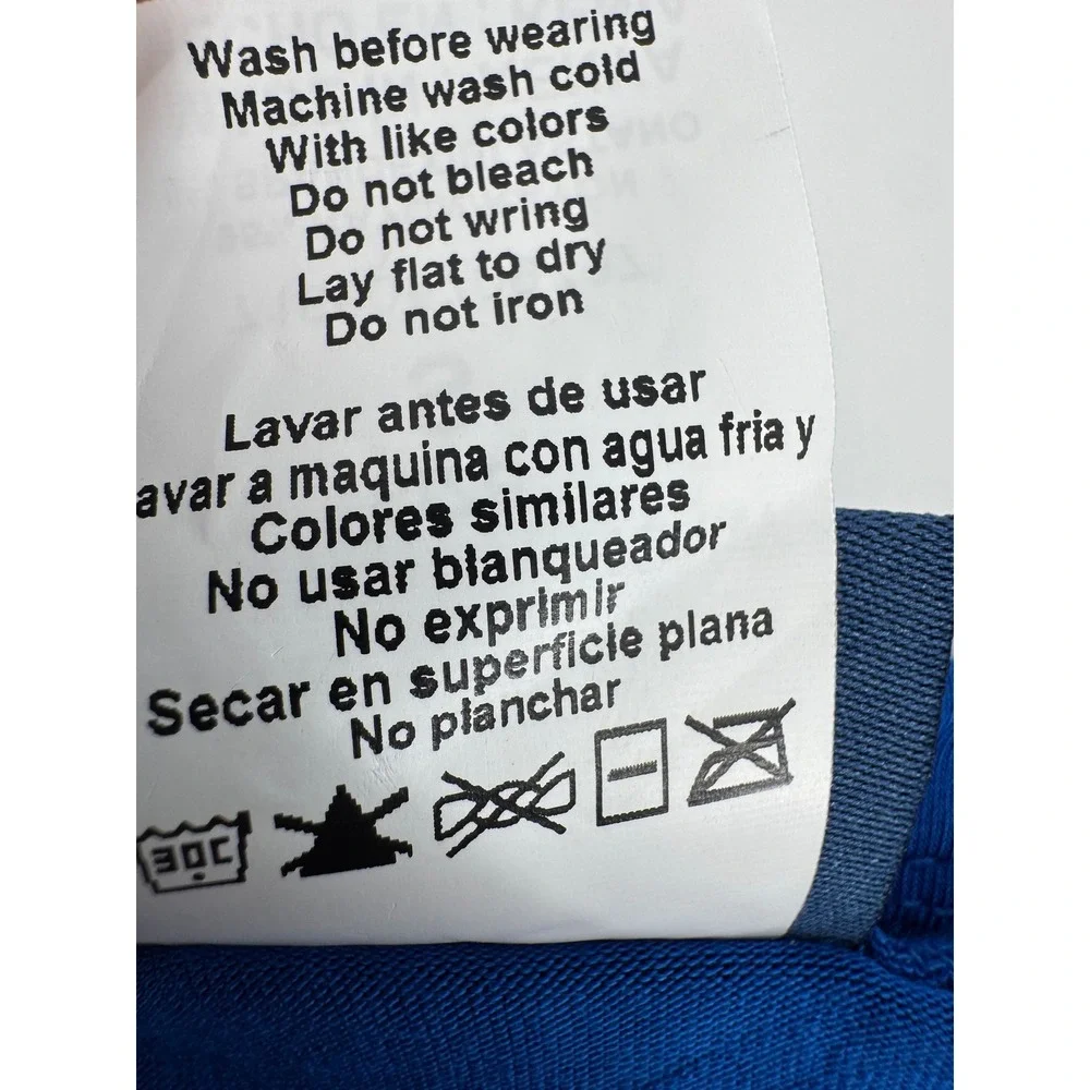 Cherokee Workwear Royal Blue Long Sleeve Scrub Undershirt Top 4881 Small NWT - Picture 5 of 7